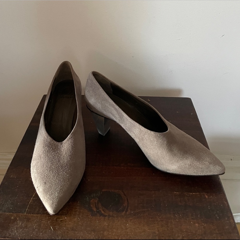 Coclico grey suede pumps, size 36.5 - VGUC!
